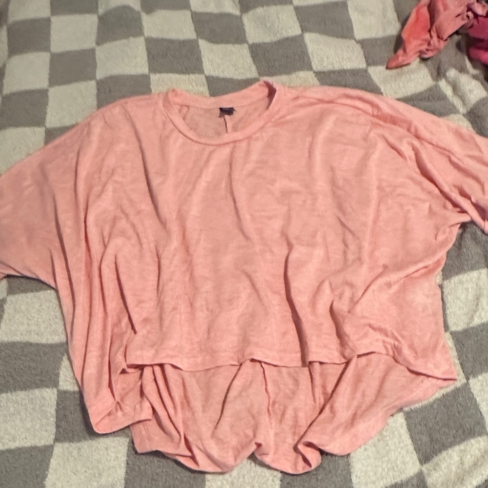 SHEIN Pink Short Sleeve Tee